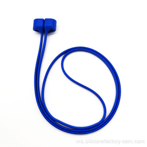 Aksesori fon kepala lanyard anti-drop epal silikon